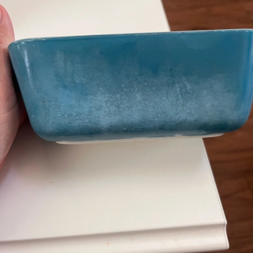 Blue Rectangular Dish Pyrex